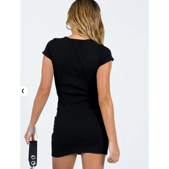 Princess Polly Classic Black Mini Dress - Picture 2 of 9